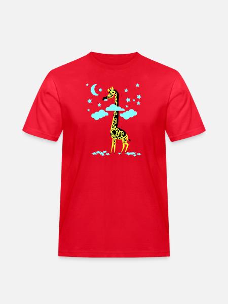sternenfresser giraffe - Men's Workwear T-Shirt - red