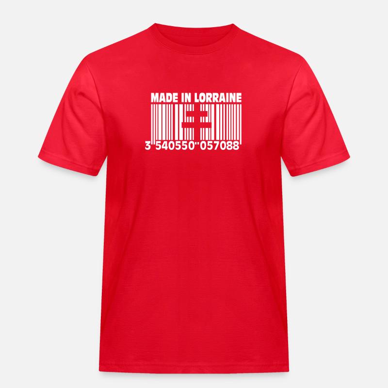Made in Lothringen II - Männer Workwear T-Shirt - Rot