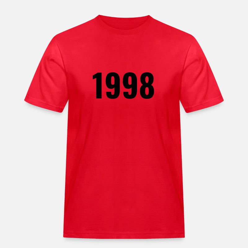 1998 - Männer Workwear T-Shirt - Rot