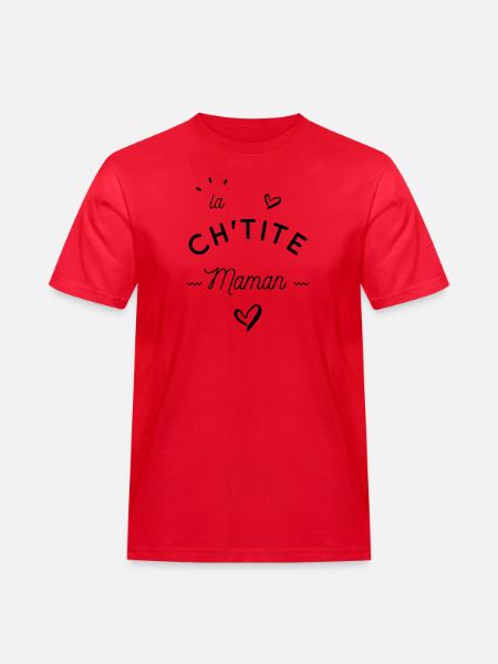 La ch'tite maman - T-shirt Workwear homme - rouge