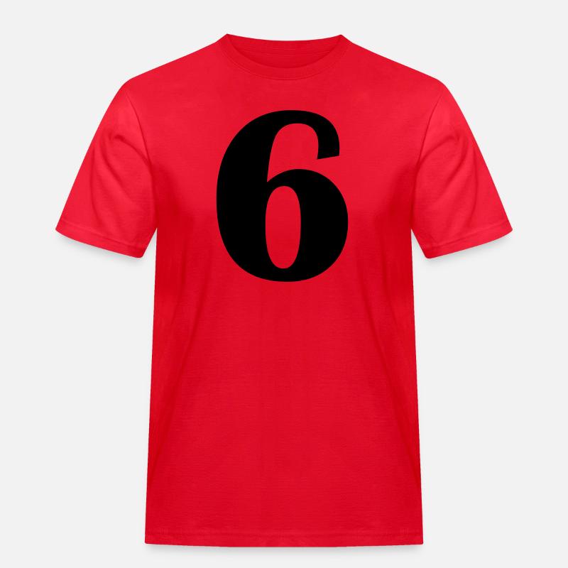 6 - Männer Workwear T-Shirt - Rot