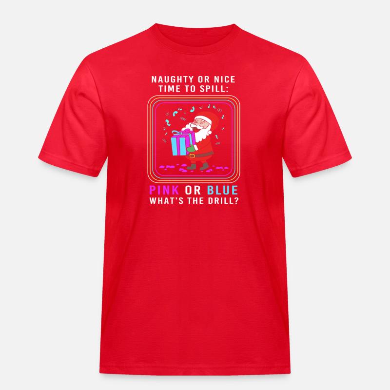 Werdende Mutter Werdende Mama Weihnachten - Männer Workwear T-Shirt - Rot