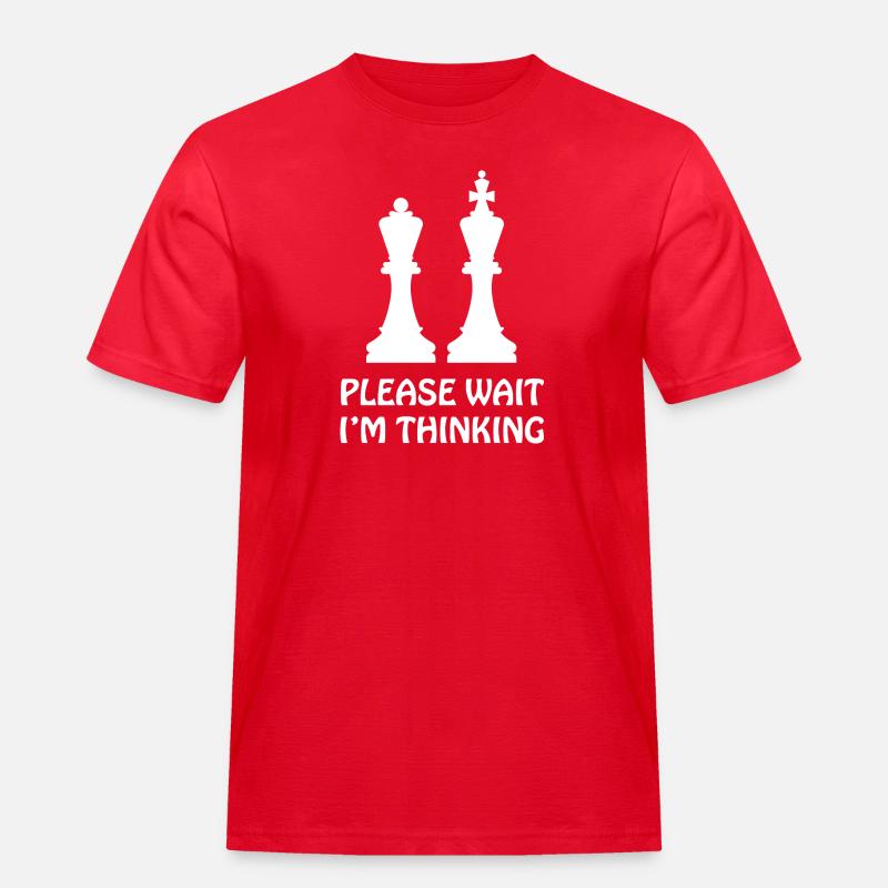 boardgame chess backgammon game night - Männer Workwear T-Shirt - Rot