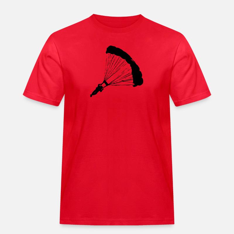 Fallschirmjäger - Männer Workwear T-Shirt - Rot