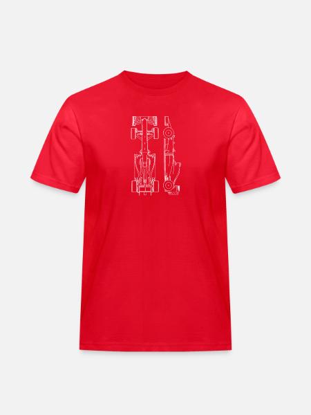 F1 Cars - Men's Workwear T-Shirt - red