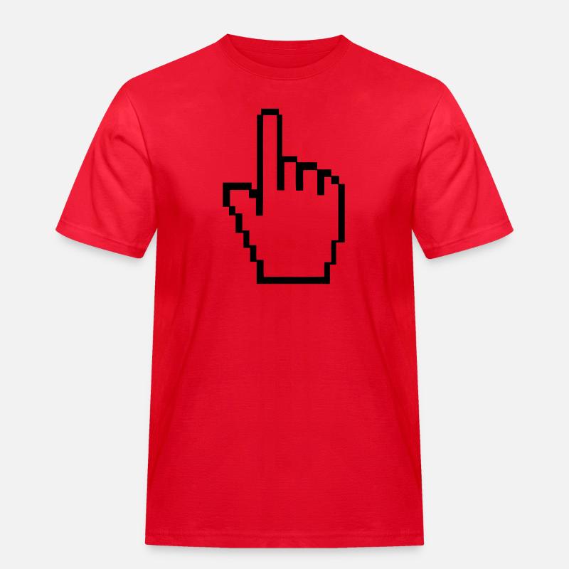 computer_hand - Männer Workwear T-Shirt - Rot