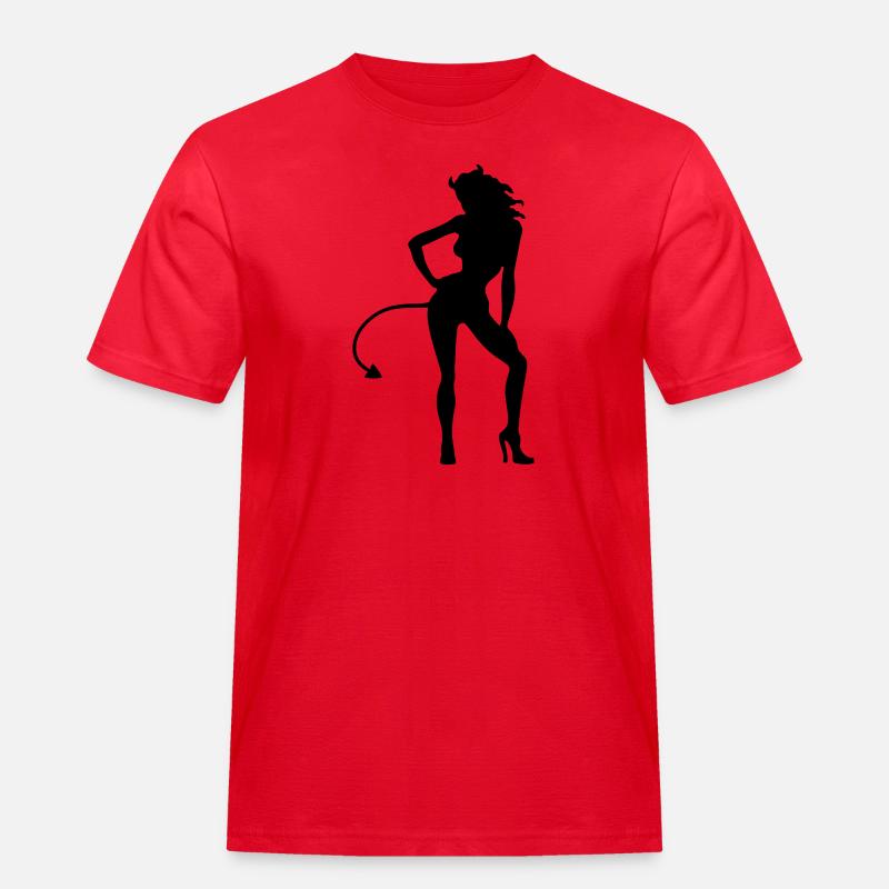 Devil - Devil - Men's Workwear T-Shirt - red