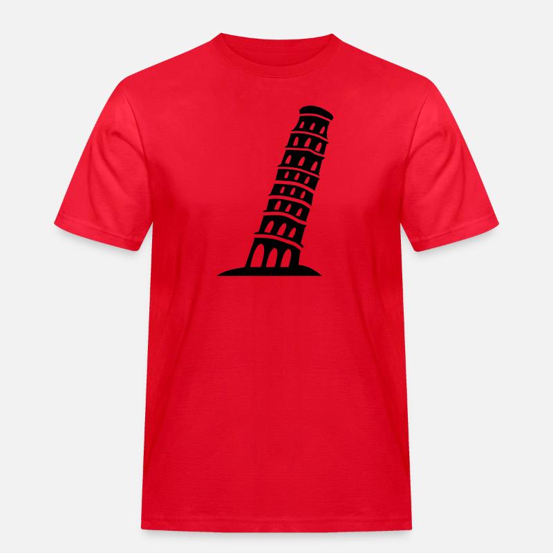 pisa_01 - Men's Workwear T-Shirt - red