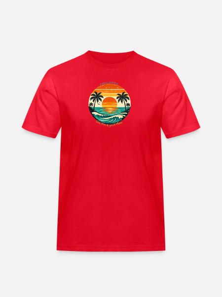 Endless Summer: Sea, Sun & Vibes - Men's Workwear T-Shirt - red