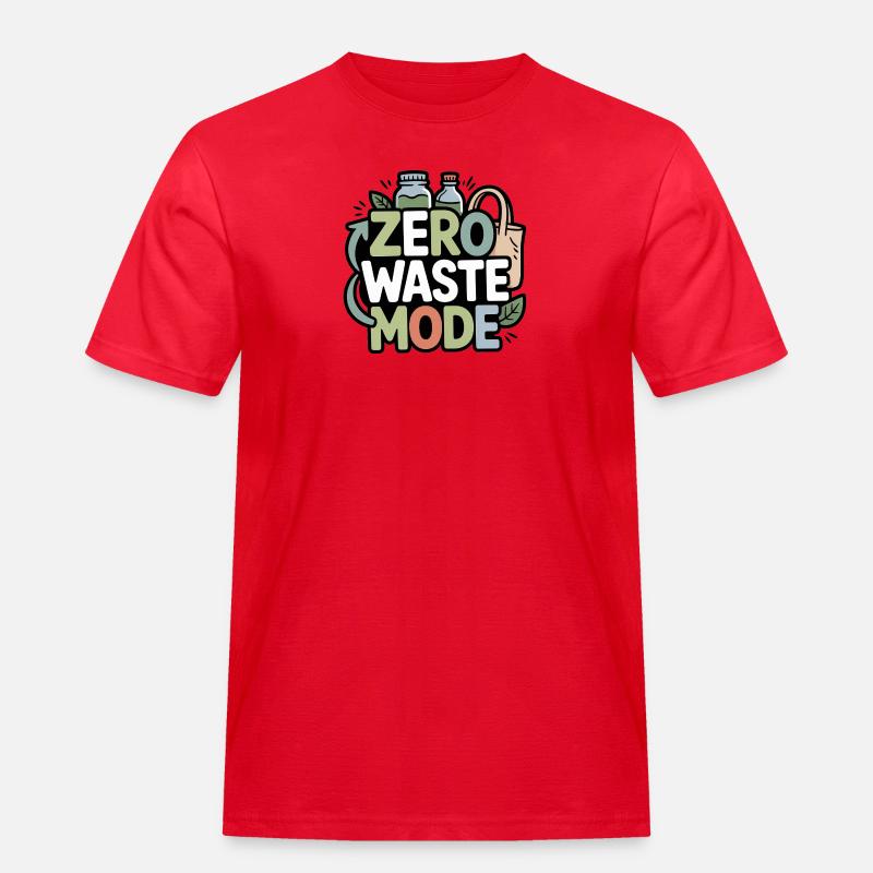 Mode zéro déchet - T-shirt Workwear homme - rouge