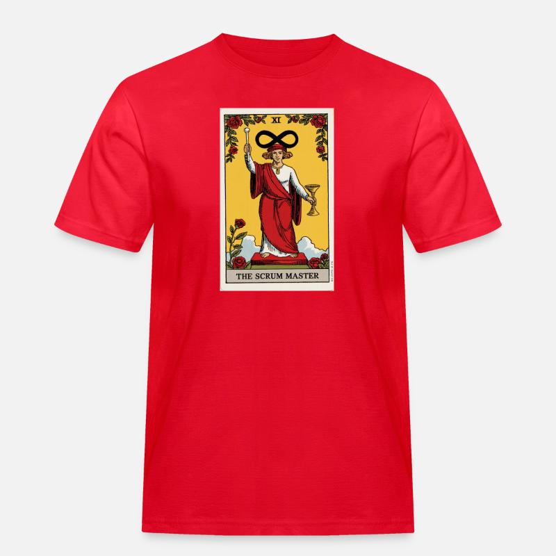 Das Infinity Tarot Scrum Master Design - Männer Workwear T-Shirt - Rot