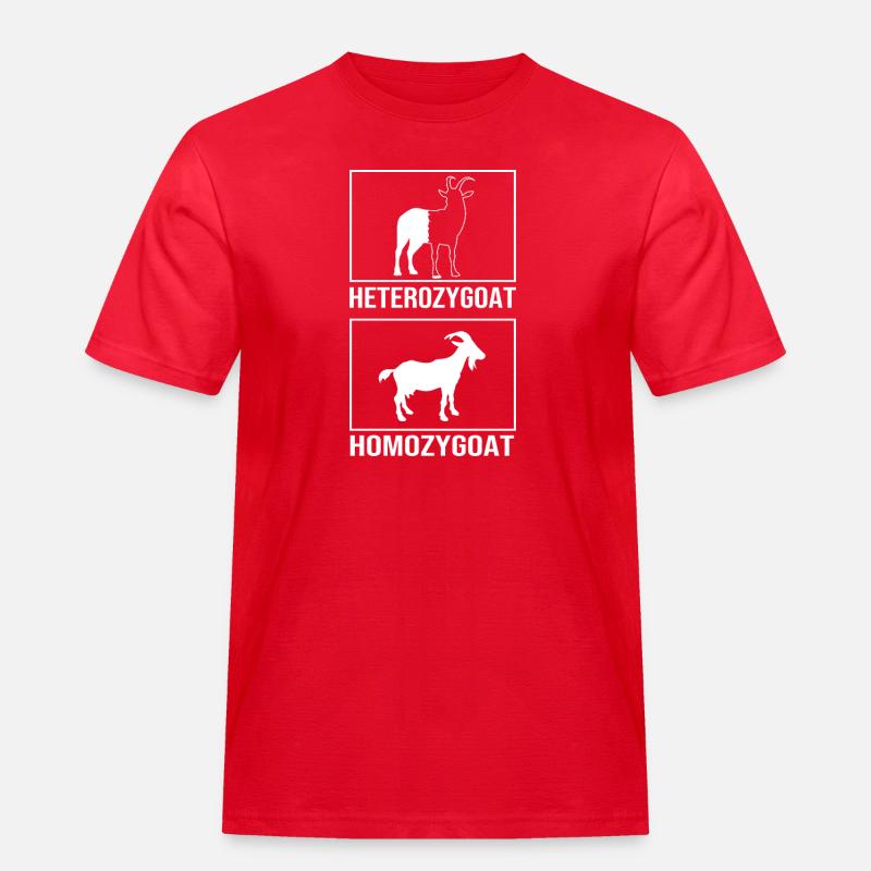 Molecule Structural Formula - Men's Workwear T-Shirt - red