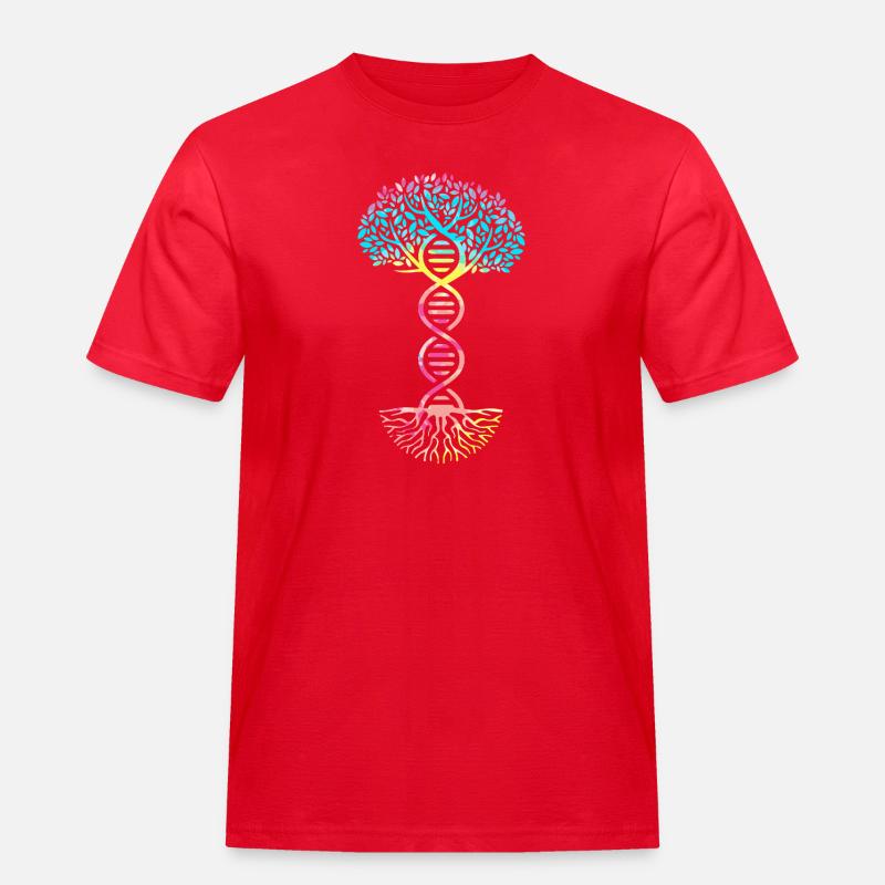 Structural formula molecule - Men's Workwear T-Shirt - red