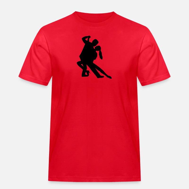 Tango - Männer Workwear T-Shirt - Rot