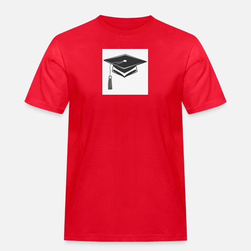 Abschlusskappe Icon - Männer Workwear T-Shirt - Rot