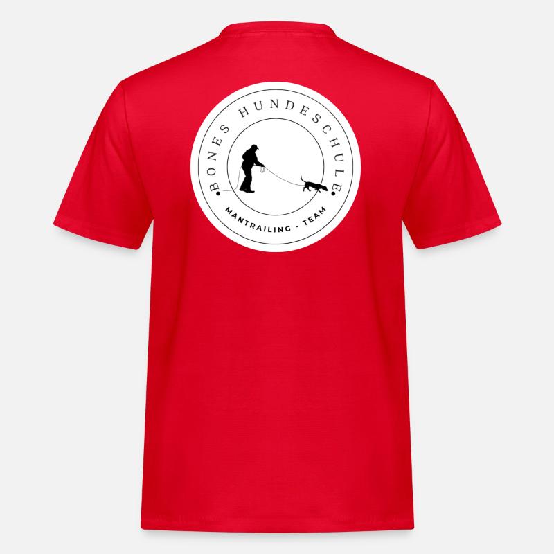 Mantrailing Team - Männer Workwear T-Shirt - Rot