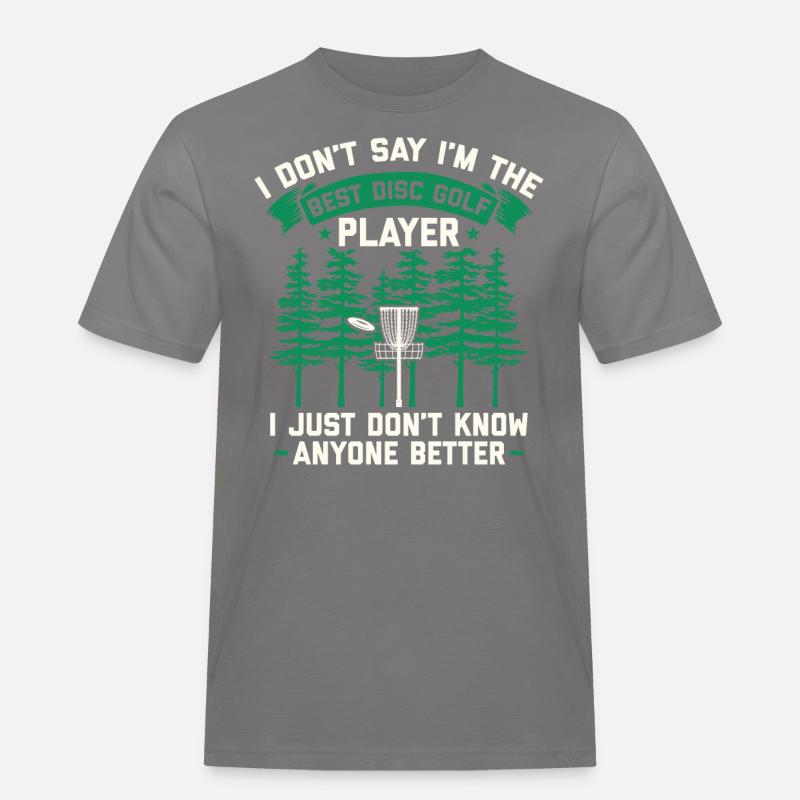 Disc Golf Discgolf | Discgolfspieler Geschenk - Männer Workwear T-Shirt - Grau