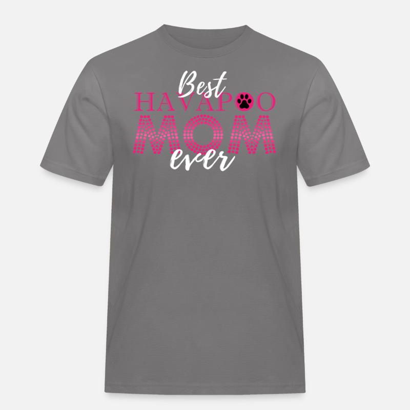 havapoo, havapoo havapoo sky, poodle hybrid, - Men's Workwear T-Shirt - grey