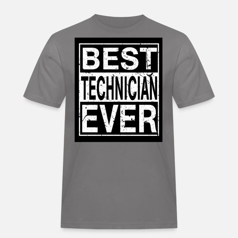 Techniker Bester Techniker - Männer Workwear T-Shirt - Grau