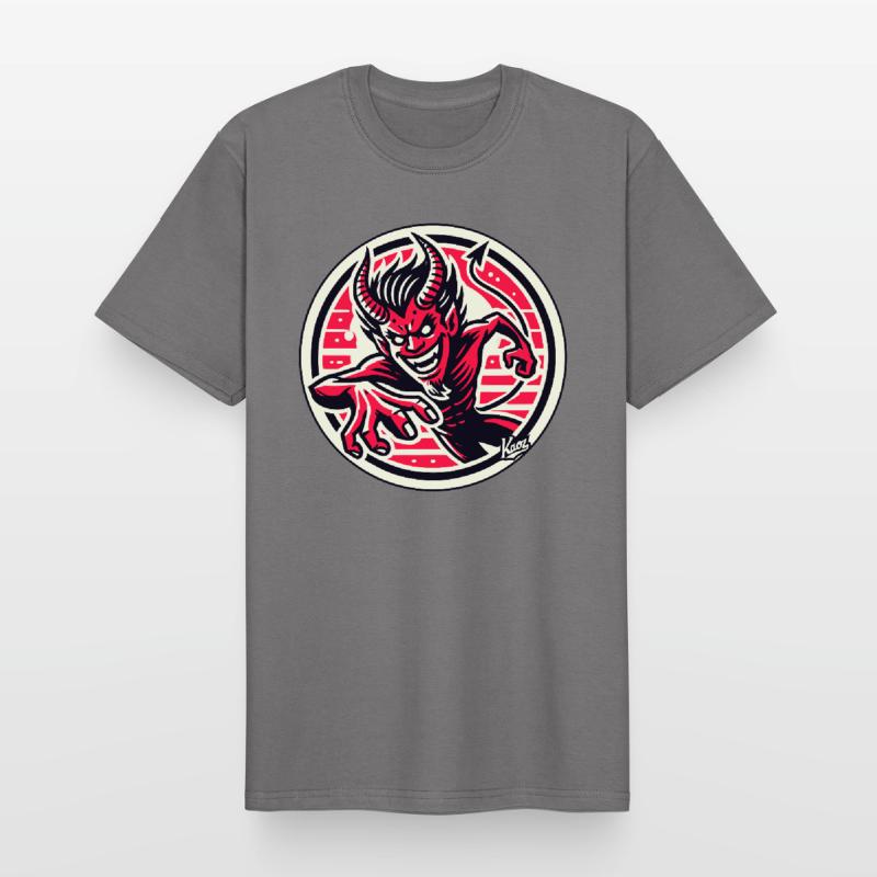 Agile Evil Devilish Devil Devil Devil Men's Workwear T-Shirt