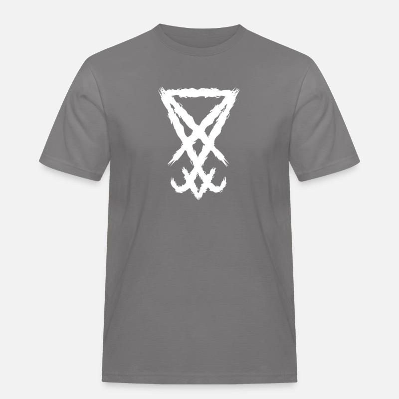 Das Siegel Satans - Männer Workwear T-Shirt - Grau