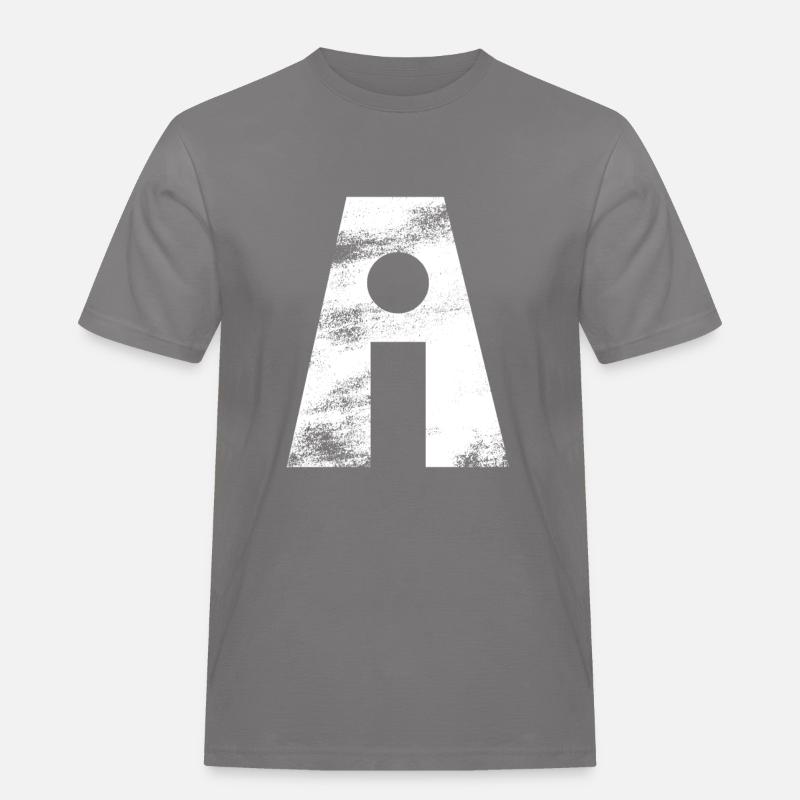 Artificial Intelligence - AI - Digital - Männer Workwear T-Shirt - Grau