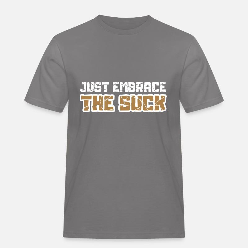 Embrassez simplement la succion - T-shirt Workwear homme - gris