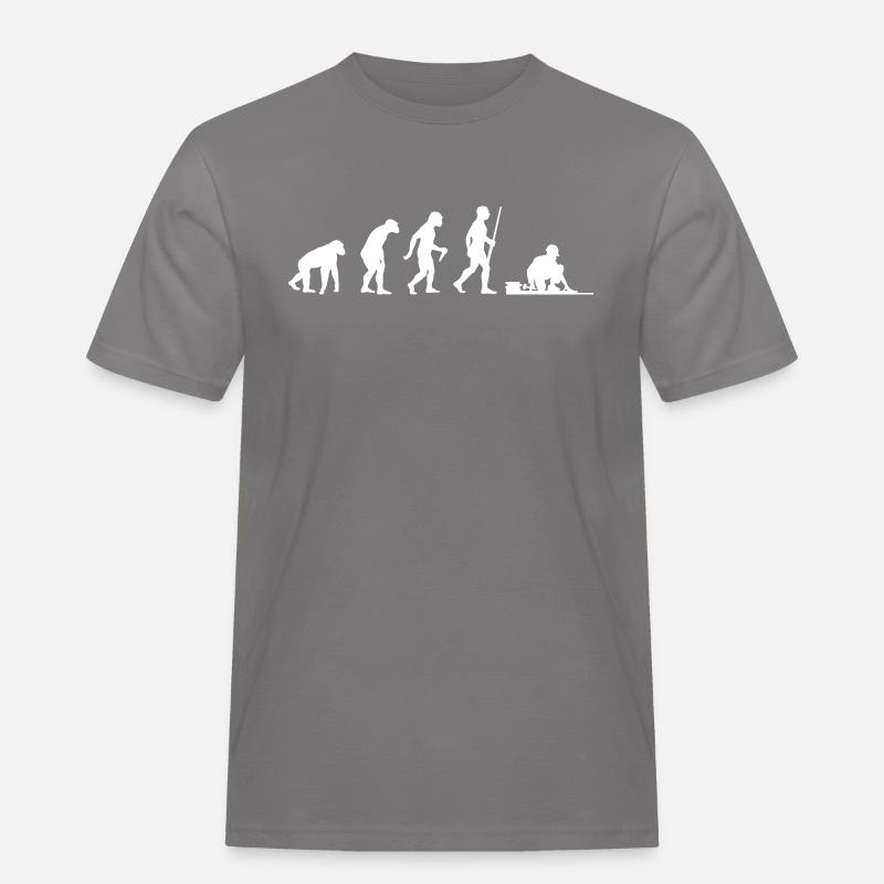 Bodenleger Evolution - Männer Workwear T-Shirt - Grau