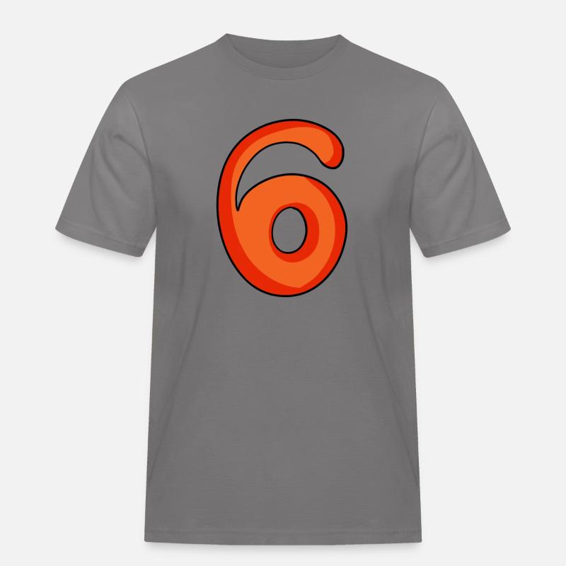 Numero 6 Numero Sei - Maglietta da lavoro per uomo - grigio