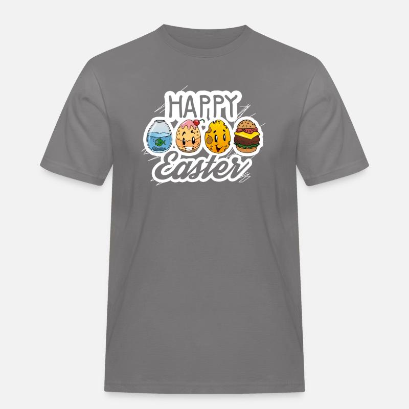 Easter egg Funny Easter - Men's Workwear T-Shirt - grey
