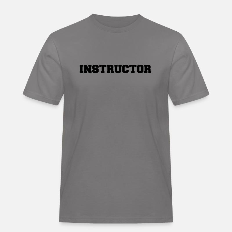 Instructor - Männer Workwear T-Shirt - Grau