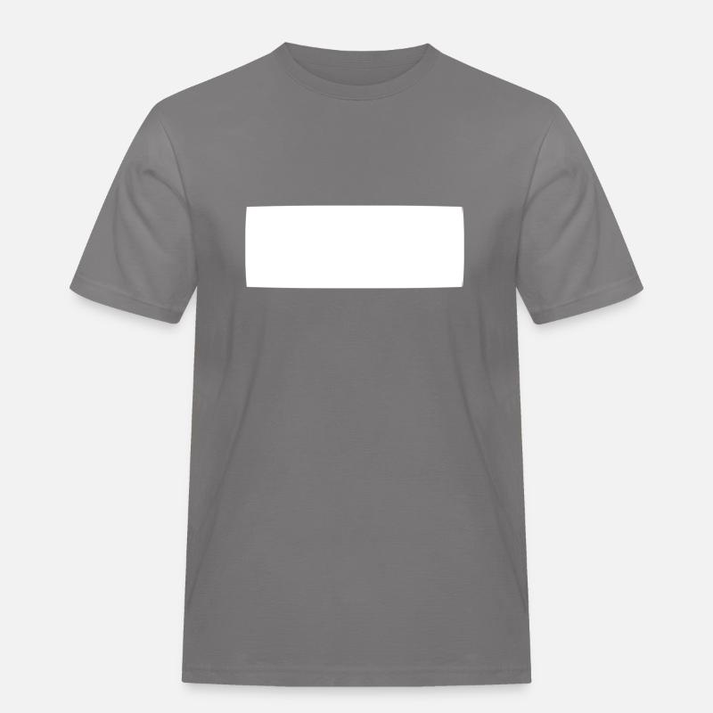 shape rectangle square shape - Men's Workwear T-Shirt - grey
