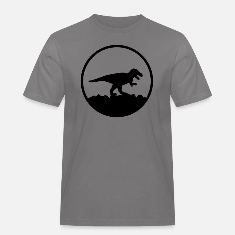 T rex - Men's Workwear T-Shirt - grey