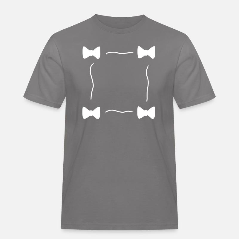 Four Loops Loop Symbol Frame - Men's Workwear T-Shirt - grey