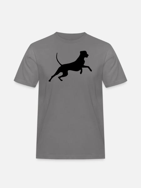 rhodesian_ridgeback_cb - Men's Workwear T-Shirt - grey