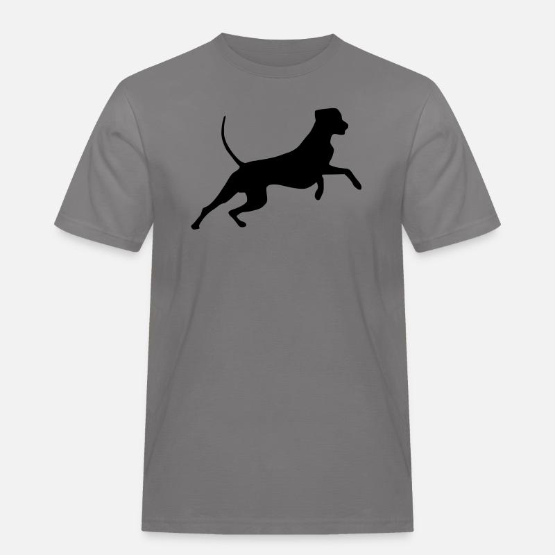 rhodesian_ridgeback_cb - T-shirt Workwear homme - gris