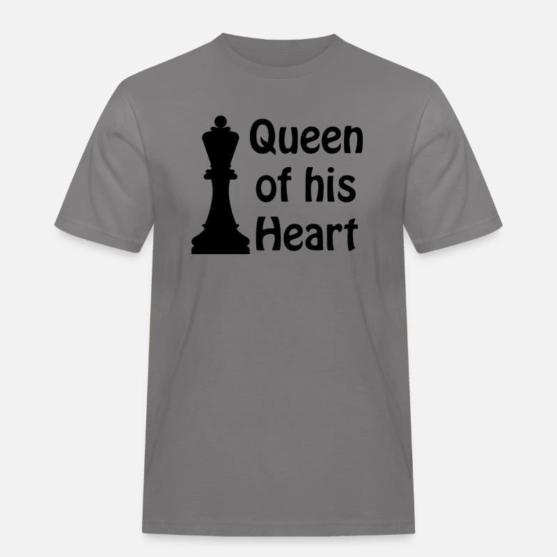 boardgame chess backgammon game night - Männer Workwear T-Shirt - Grau