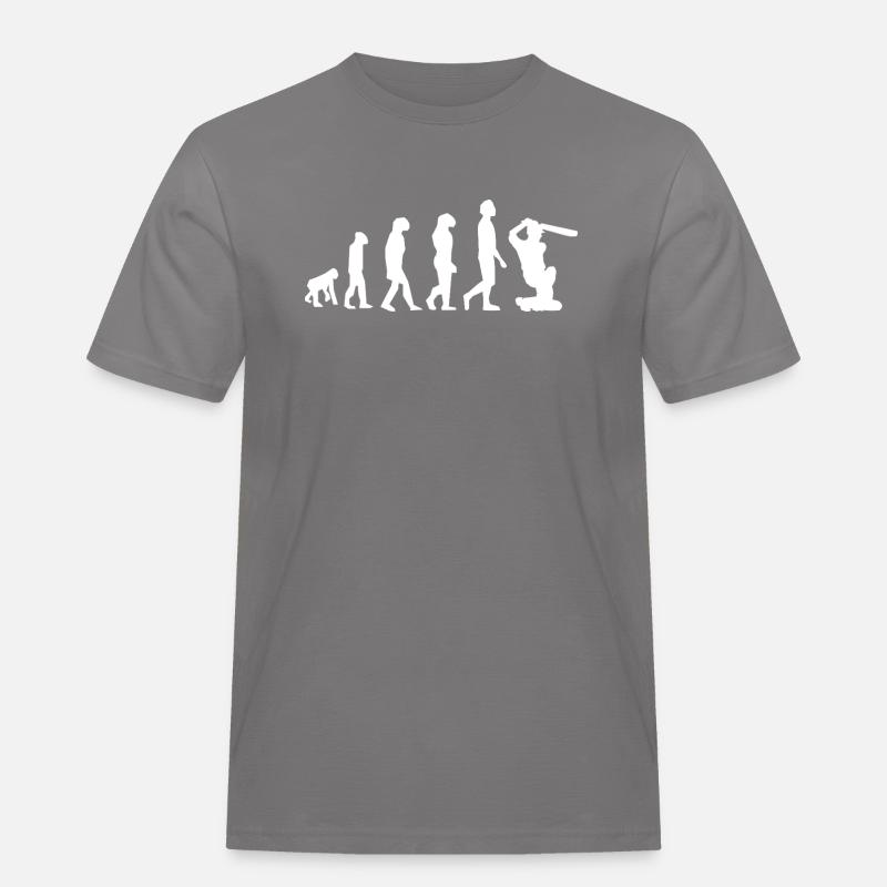 Evolution Cricket - Männer Workwear T-Shirt - Grau