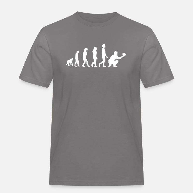 Evolution Baseball - Development Line - Men's Workwear T-Shirt - grey