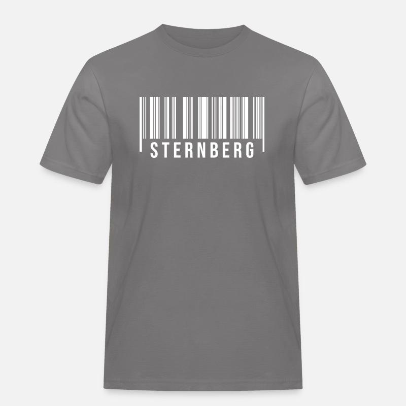 Sternberg Strichcode - Männer Workwear T-Shirt - Grau