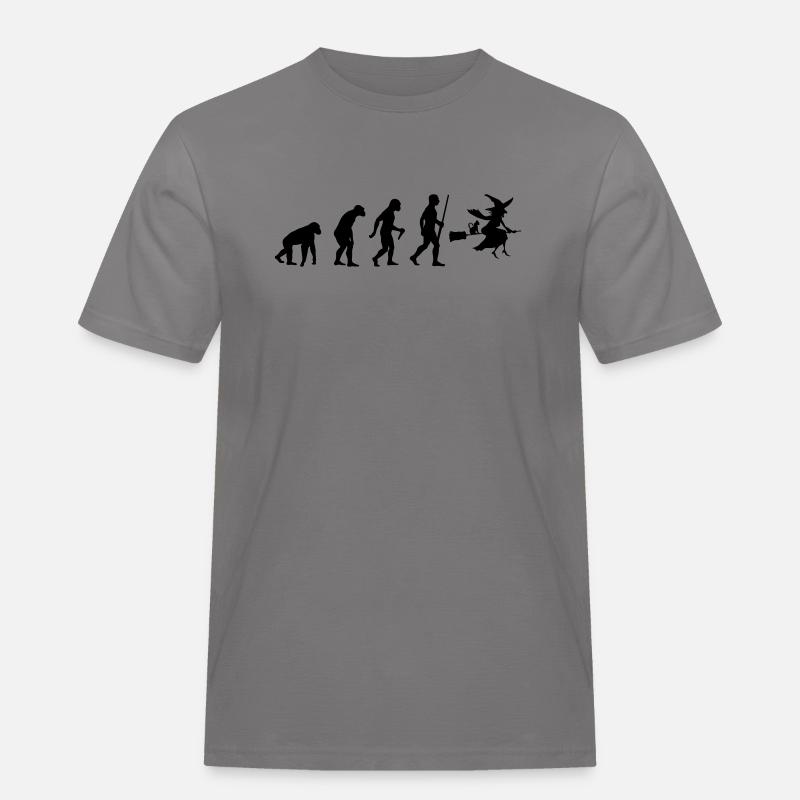 Witch Evolution - Männer Workwear T-Shirt - Grau