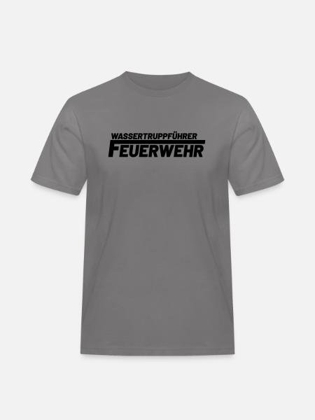 Wassertruppführer Freiwillige Feuerwehr - Männer Workwear T-Shirt - Grau