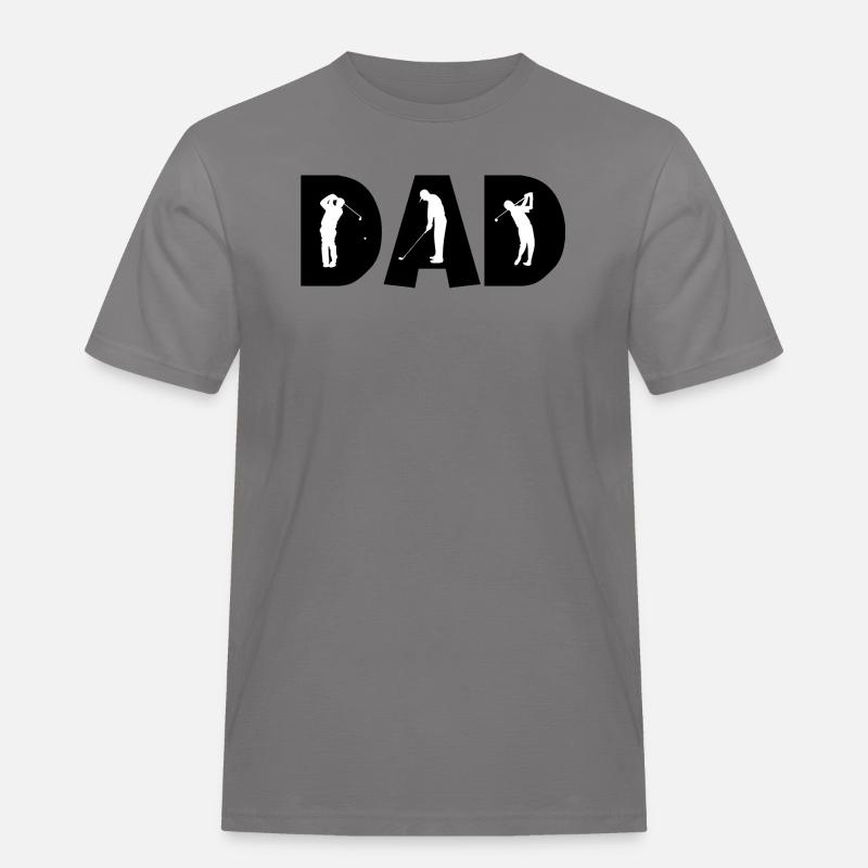 Golf Dad - Männer Workwear T-Shirt - Grau
