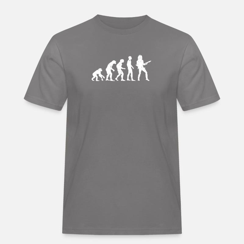 EVOLUTION GUITARISTE! - T-shirt Workwear homme - gris