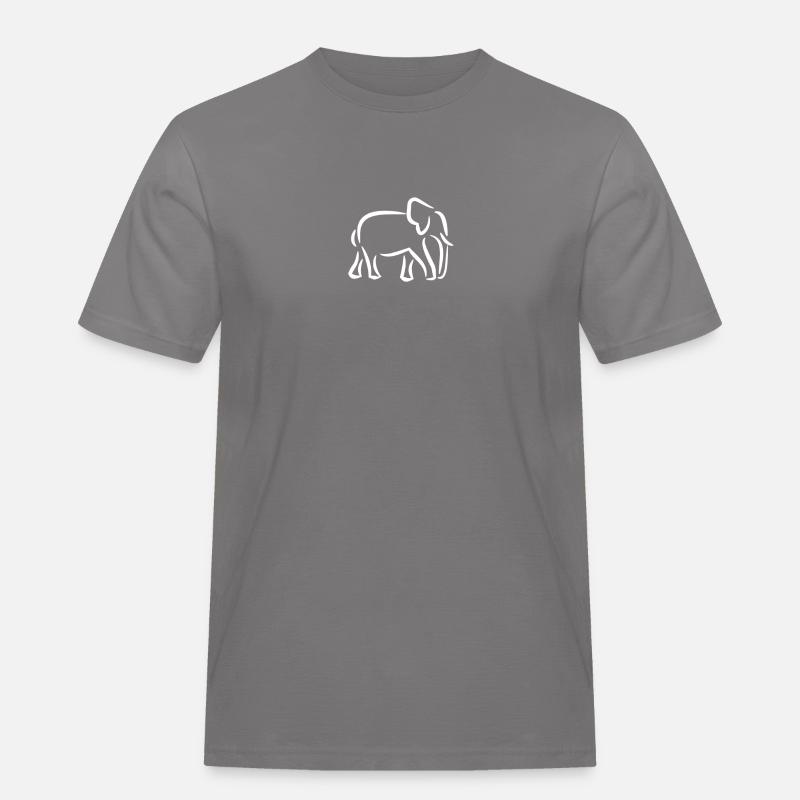 Éléphant blanc - T-shirt Workwear homme - gris