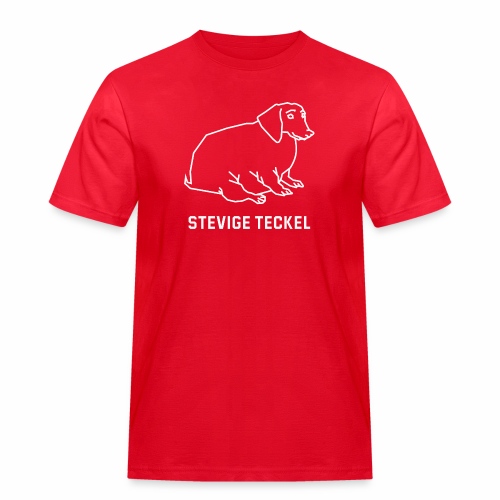 Stevige Teckel - Mannen Workwear T-shirt