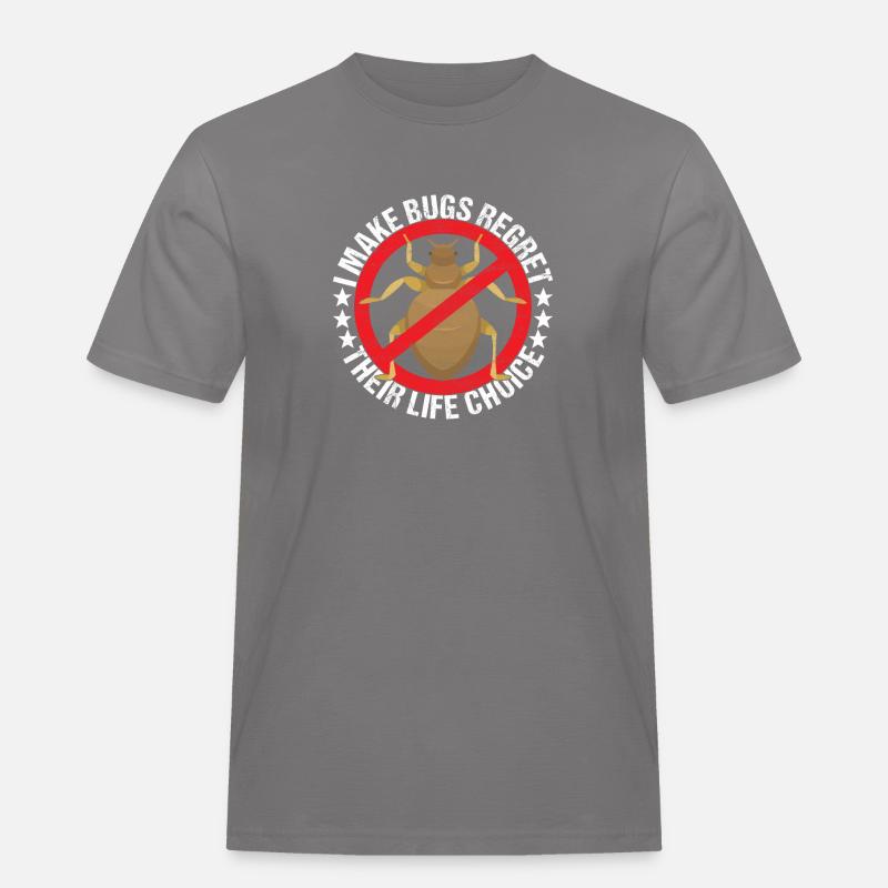 Schädlingsbekämpfung Kammerjäger - Männer Workwear T-Shirt - Grau