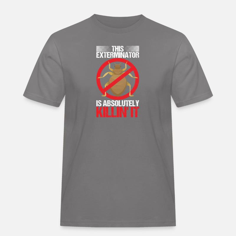 Schädlingsbekämpfung Kammerjäger - Männer Workwear T-Shirt - Grau