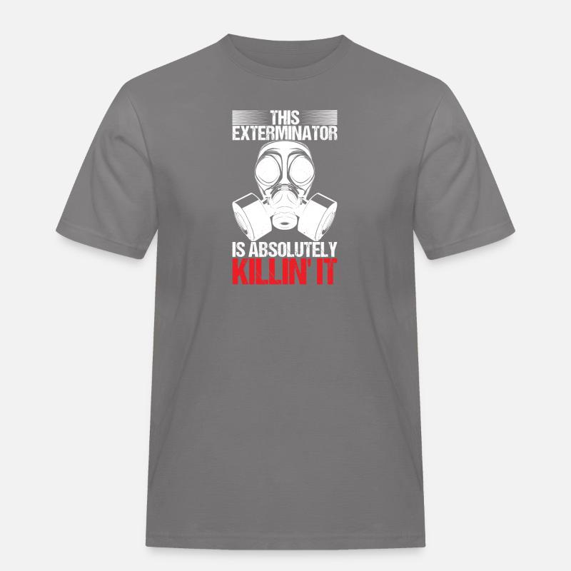 Schädlingsbekämpfung Kammerjäger - Männer Workwear T-Shirt - Grau
