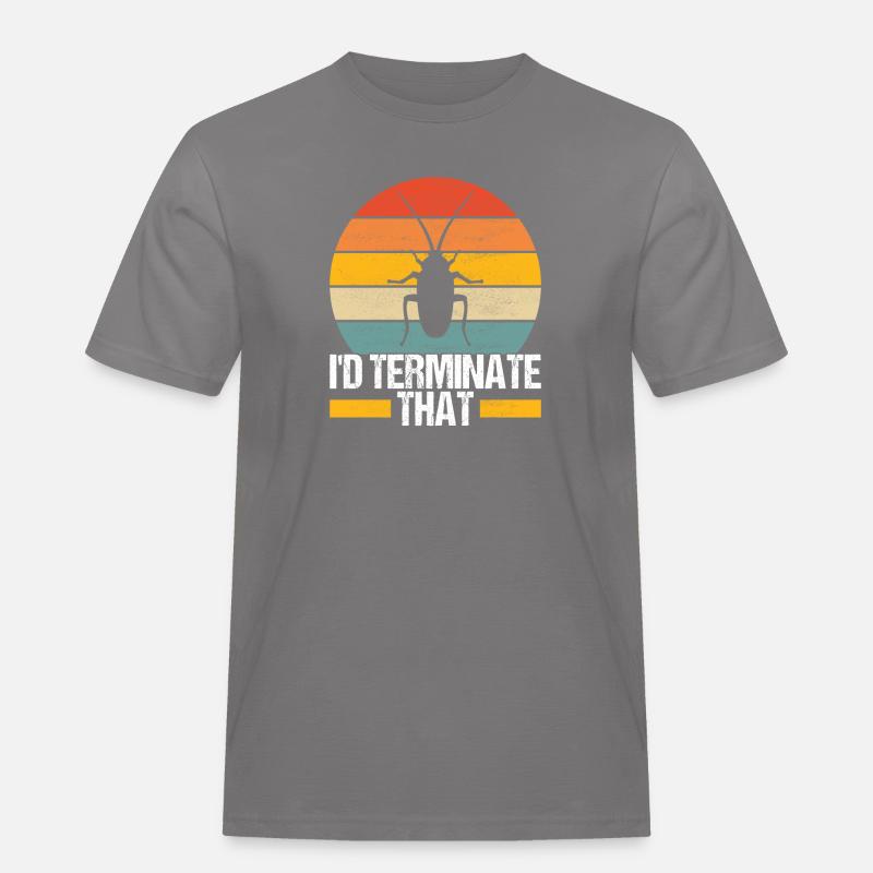 Schädlingsbekämpfung Kammerjäger - Männer Workwear T-Shirt - Grau